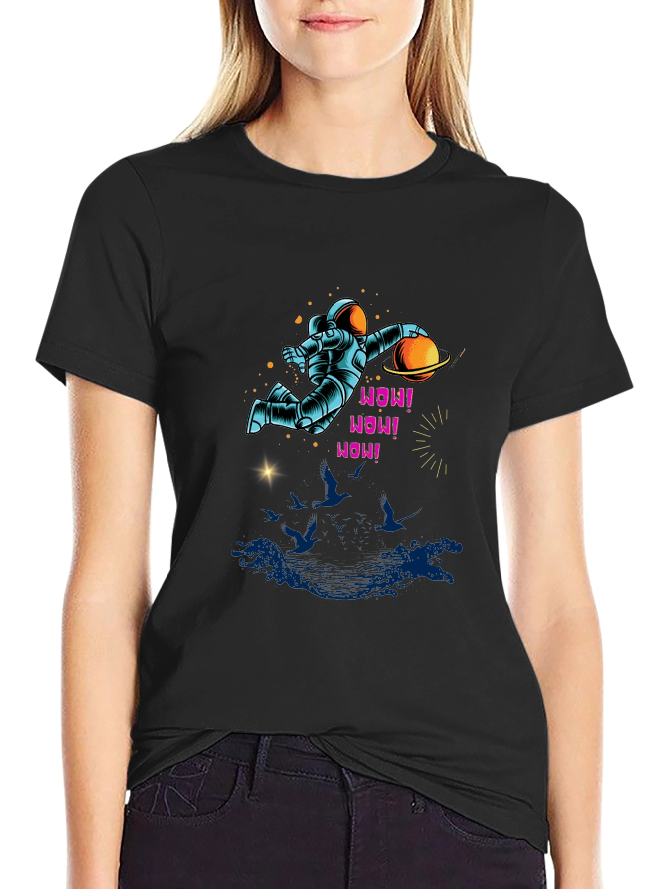 Astronaut Planet Graphic Tee