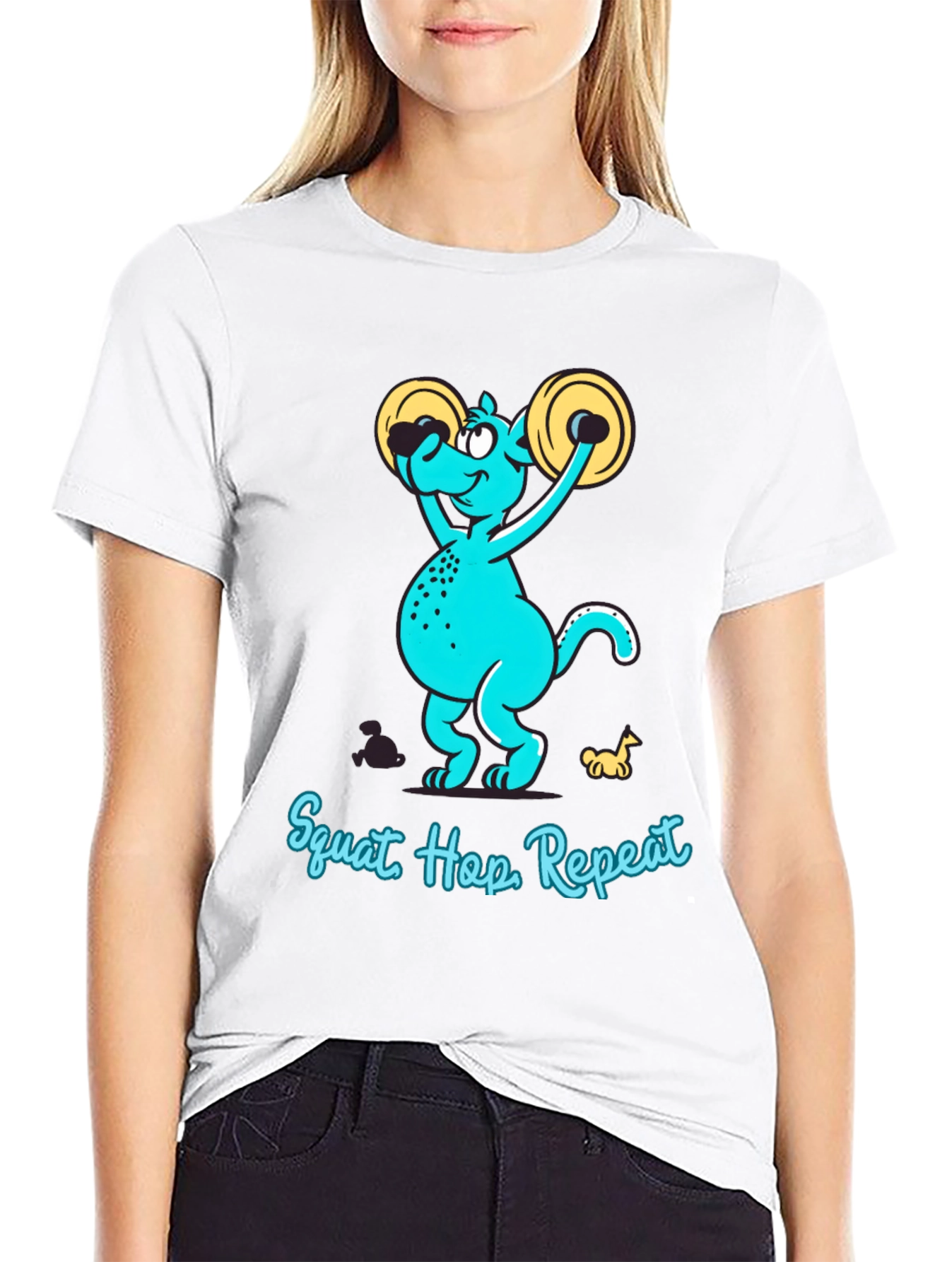 Squat Hop Repeat Graphic T-Shirt