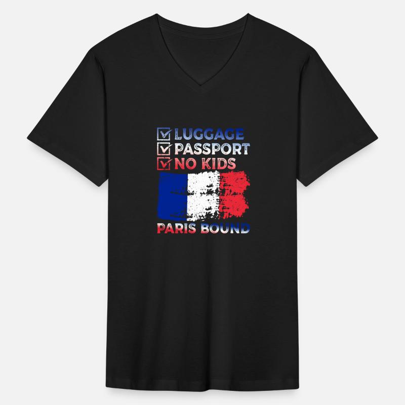 Luggage Passport No Kids France Bound Vacation