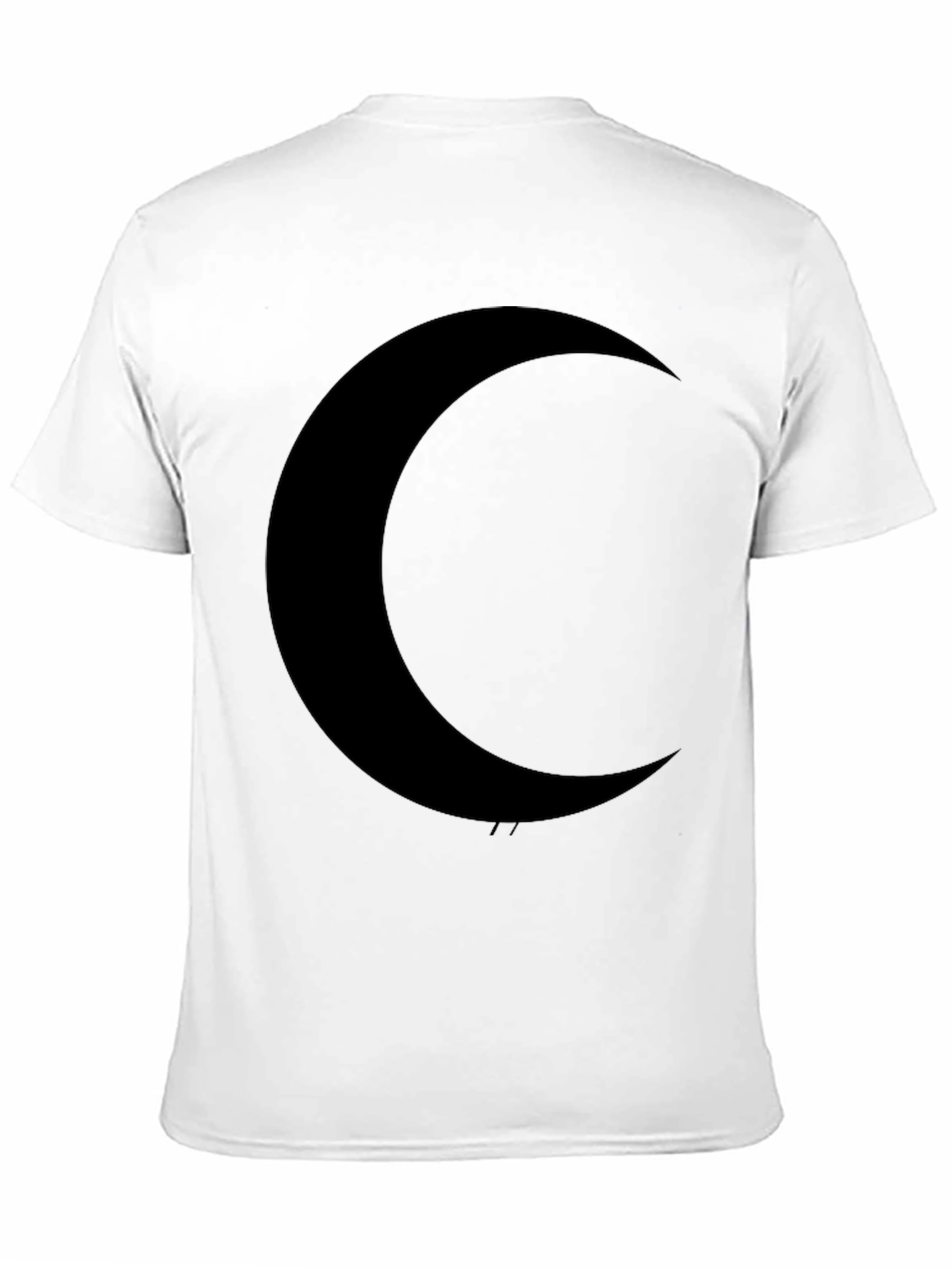 Crescent Moon Graphic Black T-Shirt - Unique Stylish Design