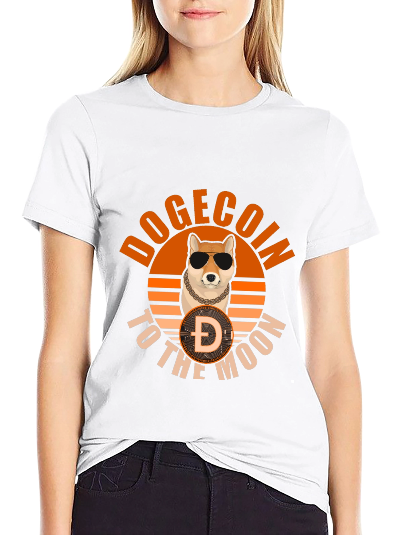 Dogecoin to the Moon T-Shirt