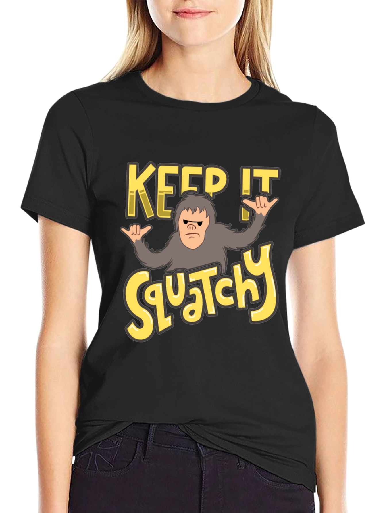 Keep It Squatchy T-Shirt Funny Bigfoot Tee