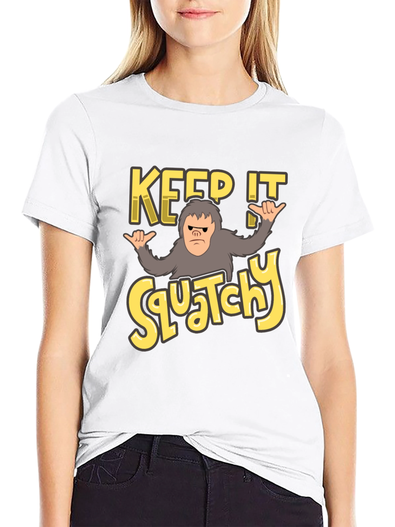 Keep It Squatchy T-Shirt Funny Bigfoot Tee