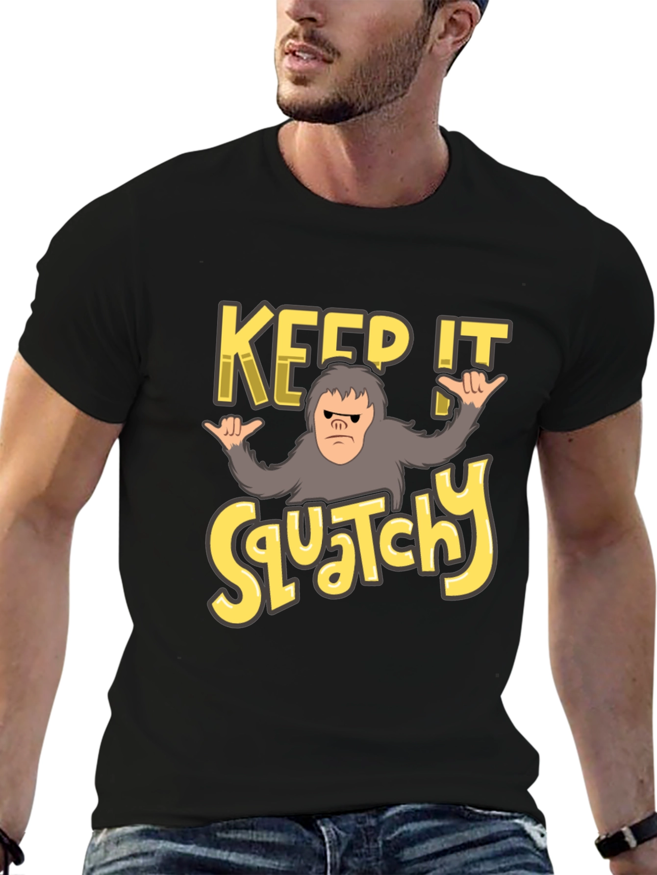 Keep It Squatchy T-Shirt Funny Bigfoot Tee