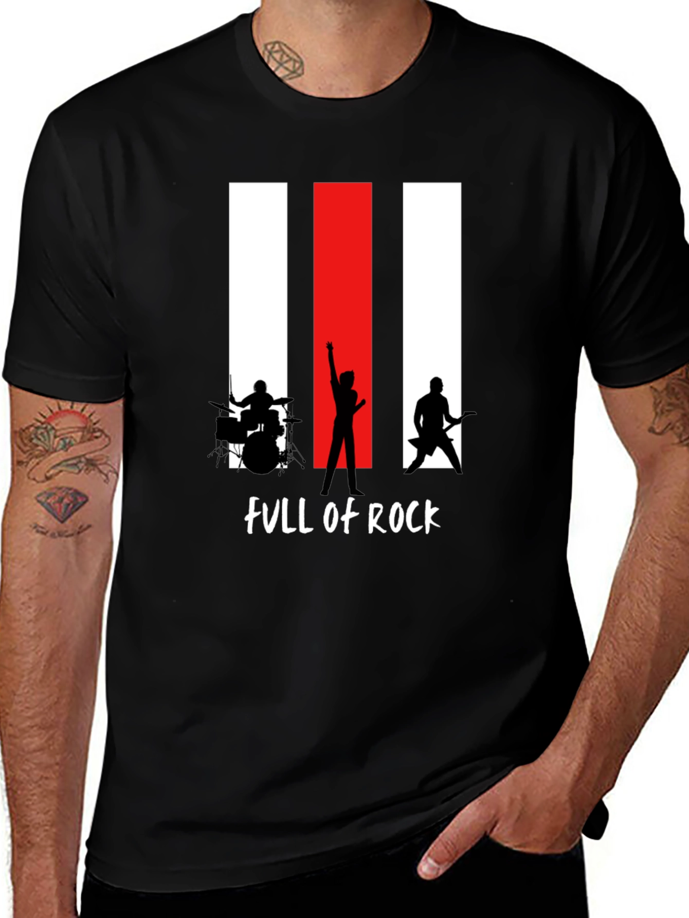 Full of Rock Band T-Shirt - Black