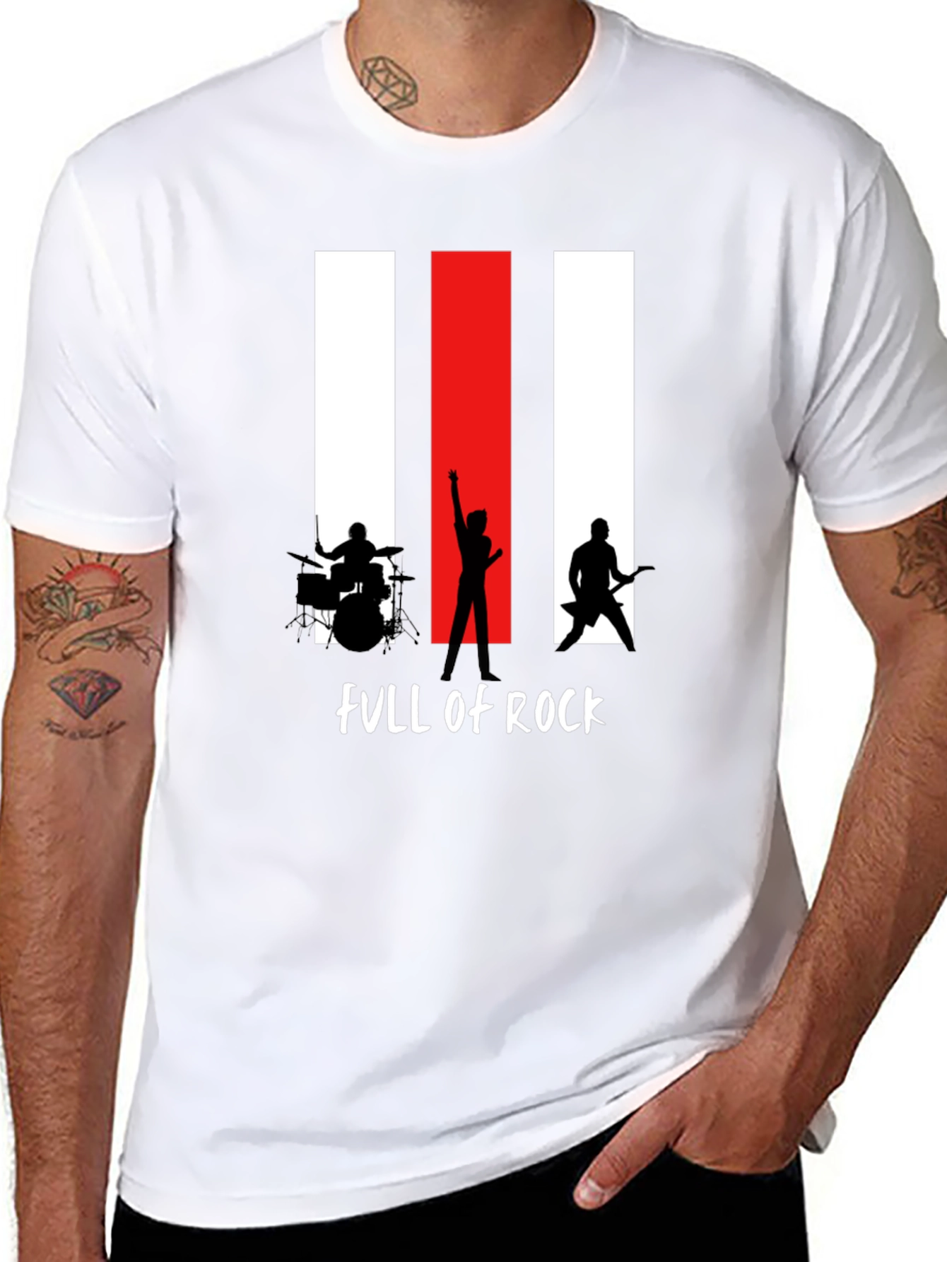 Full of Rock Band T-Shirt - Black