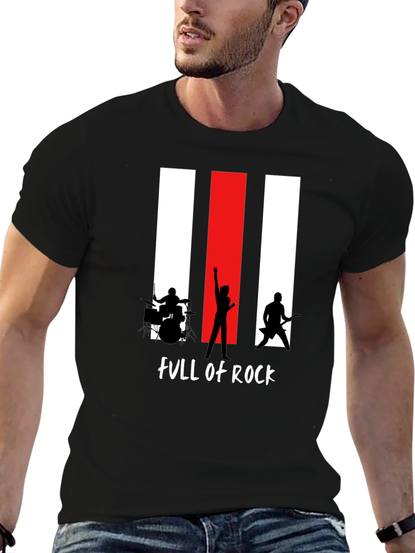 Full of Rock Band T-Shirt - Black