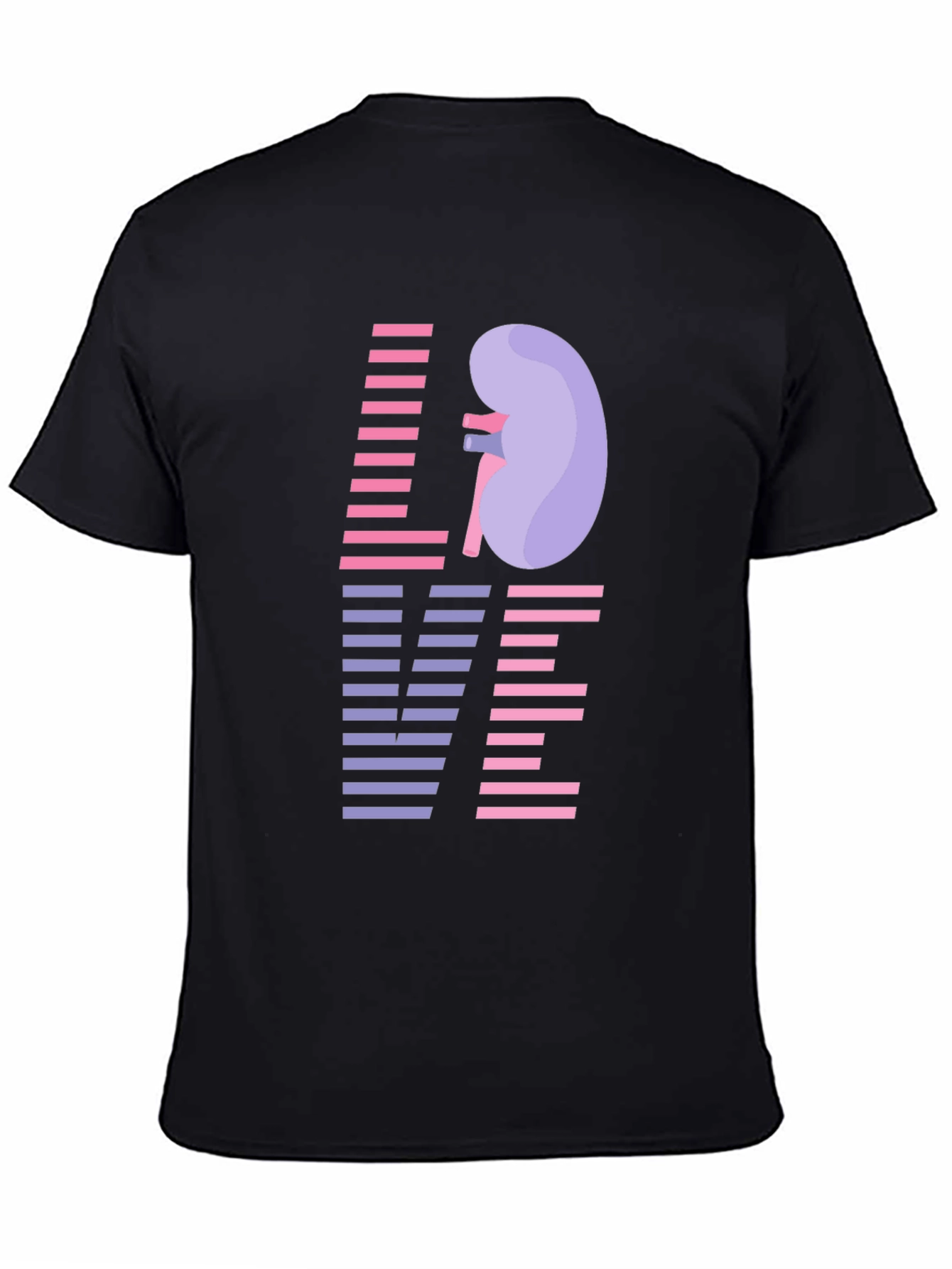 Love Kidney Graphic T-Shirt - Black