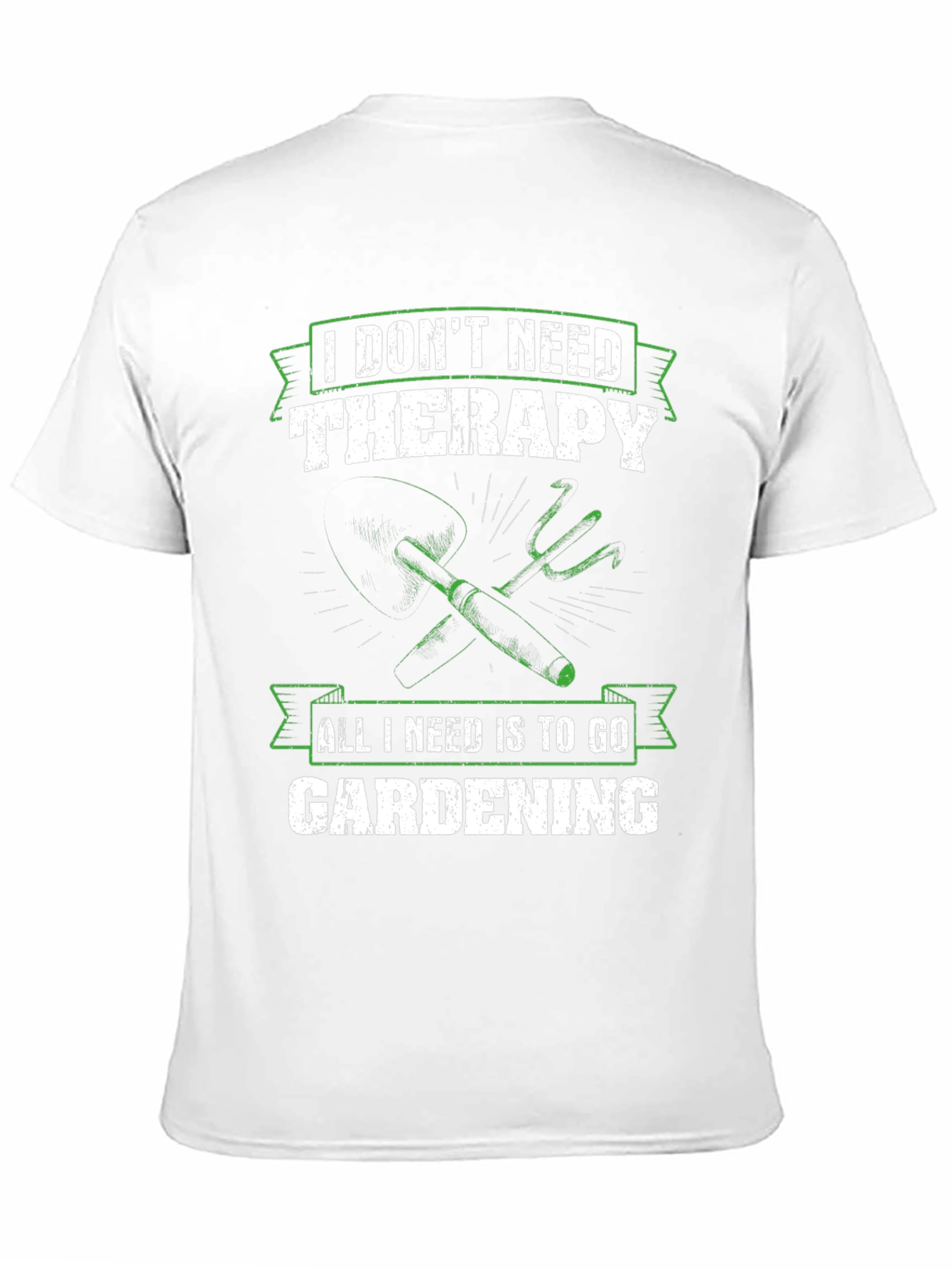 Gardening Therapy T-Shirt - Black