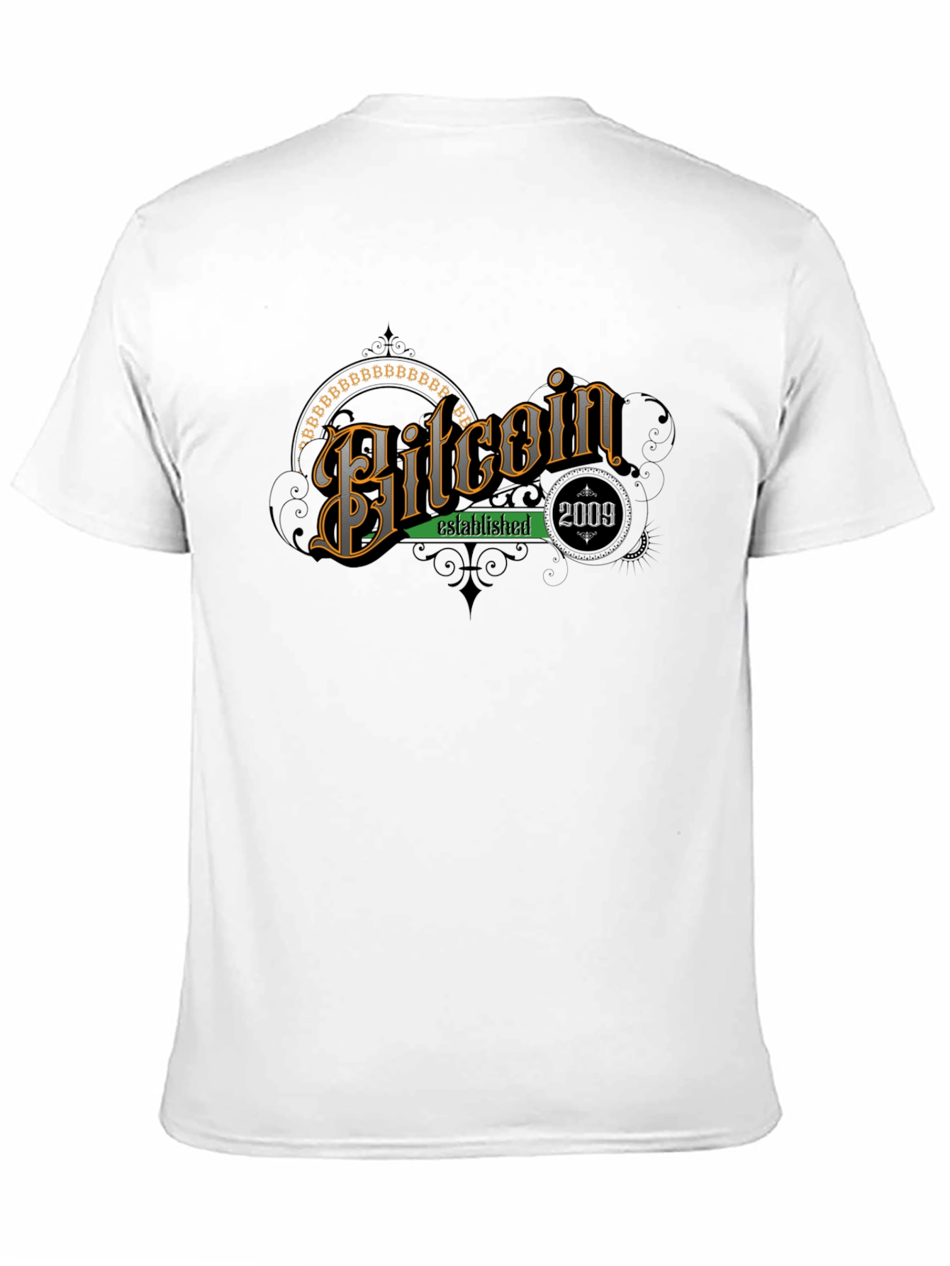 Bitcoin Established 2009 Black T-Shirt