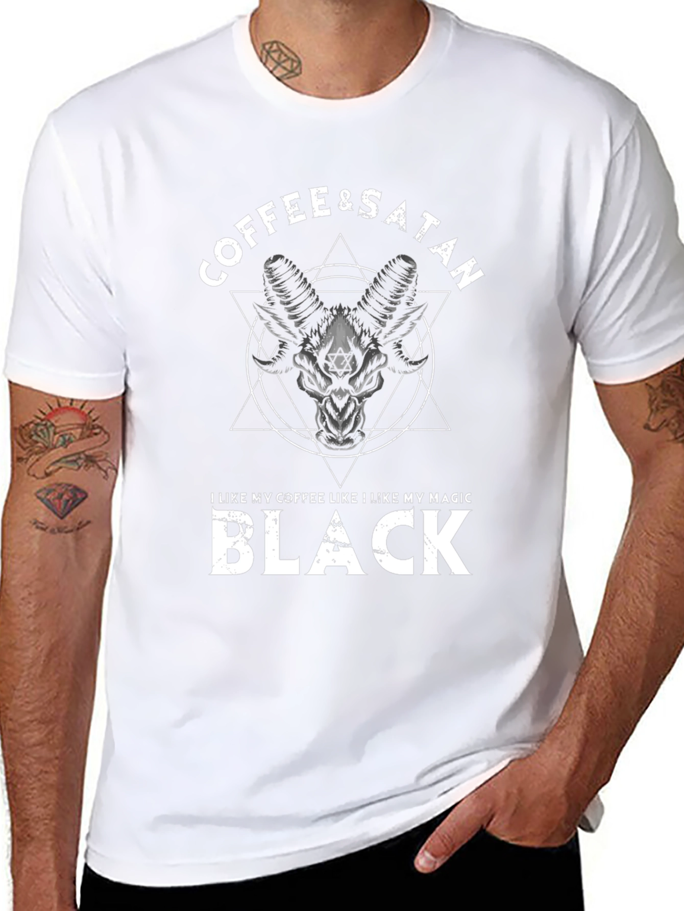 Coffee & Satan Black T-Shirt