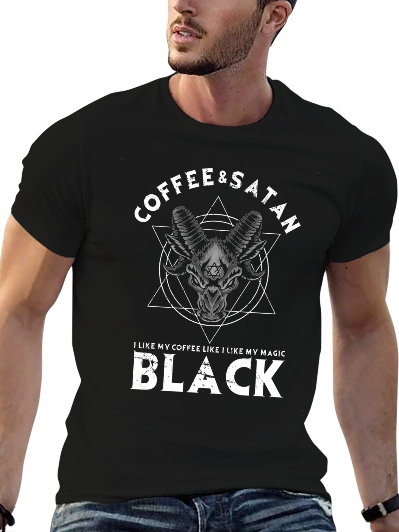 Coffee & Satan Black T-Shirt