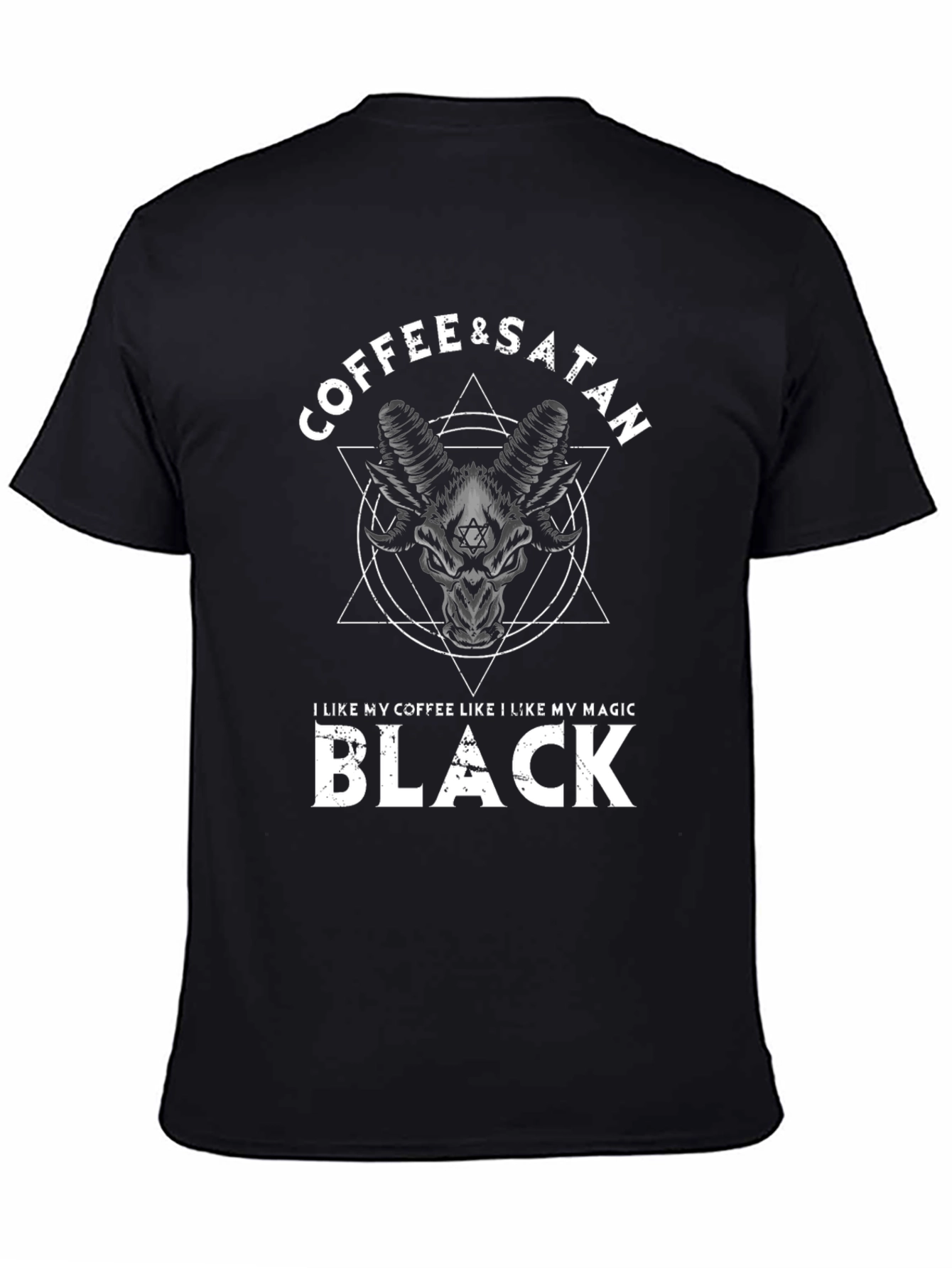 Coffee & Satan Black T-Shirt