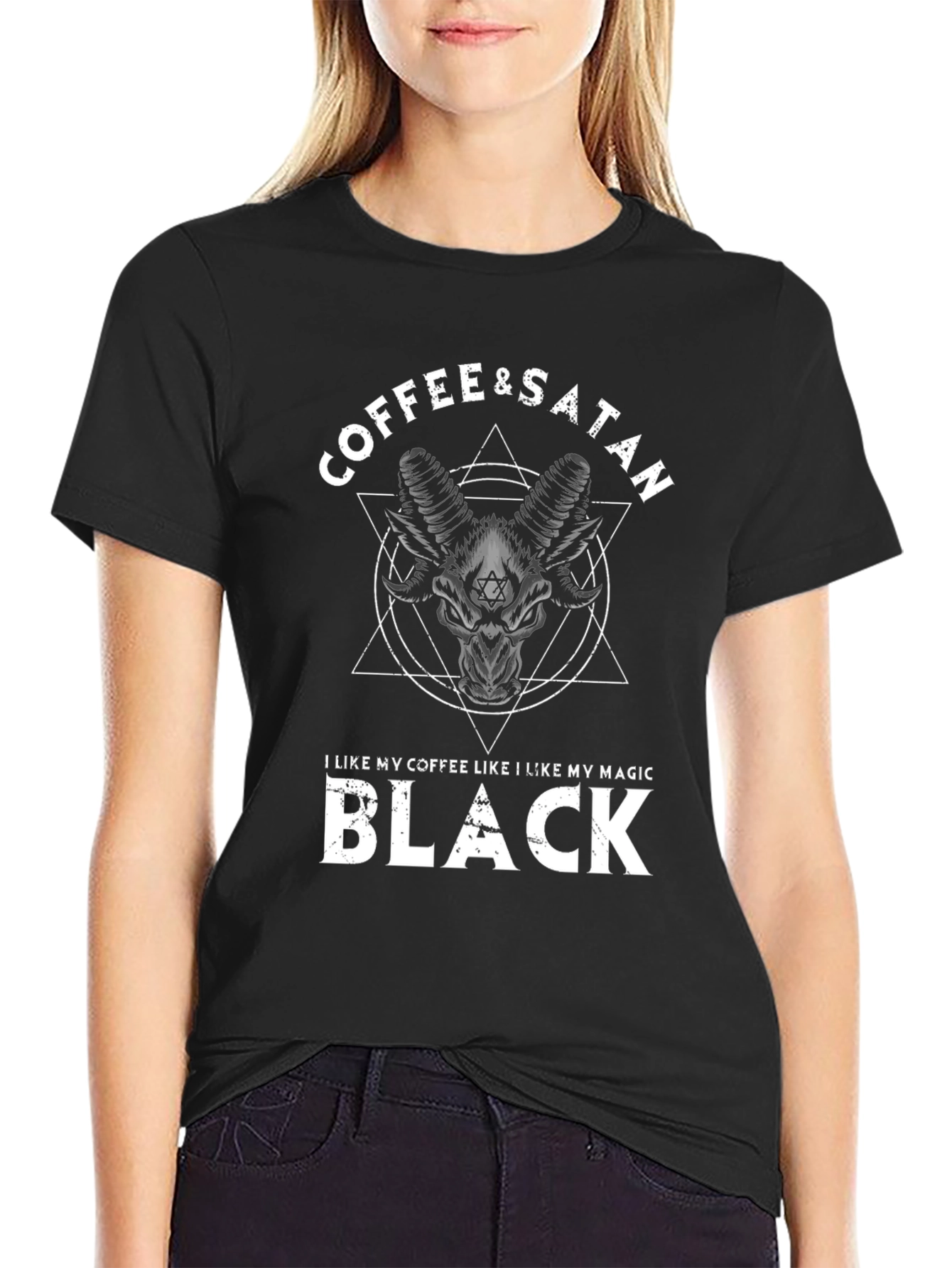 Coffee & Satan Black T-Shirt