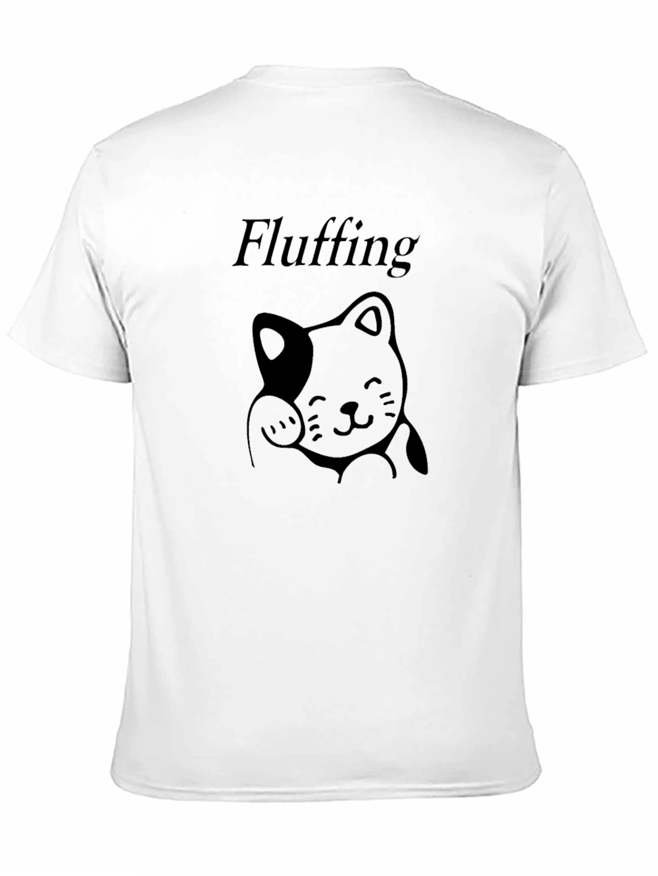 Fluffing Cat T-Shirt - Casual Comfort Tee