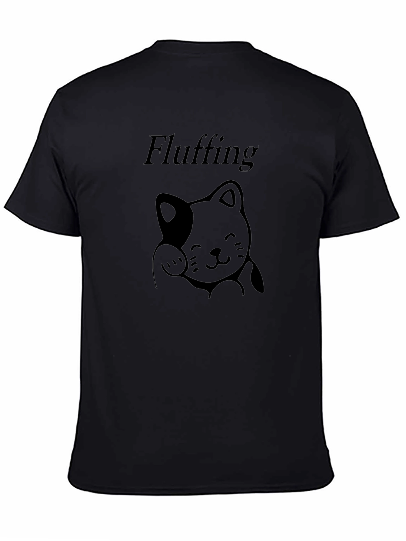 Fluffing Cat T-Shirt - Casual Comfort Tee