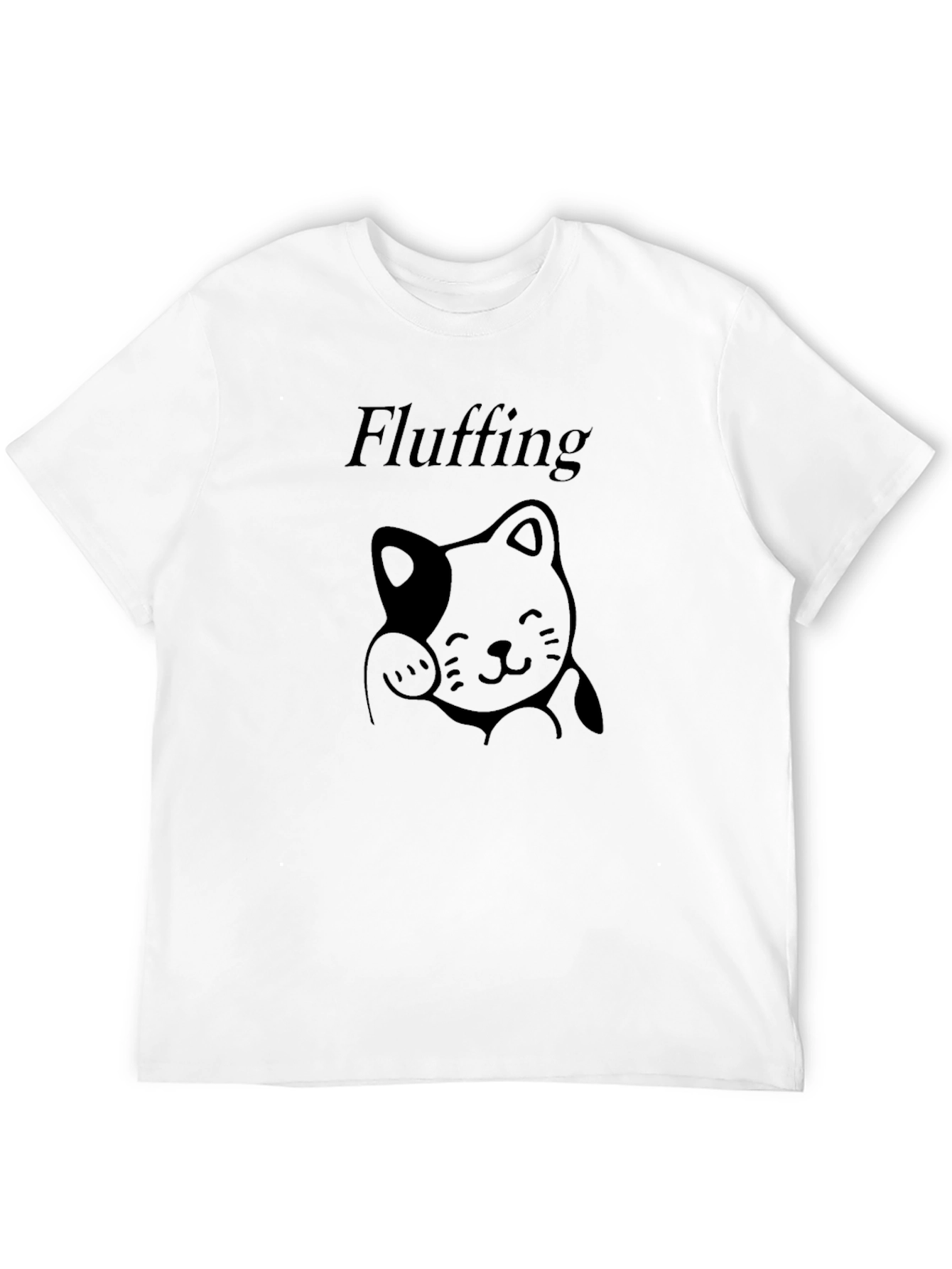 Fluffing Cat T-Shirt - Casual Comfort Tee
