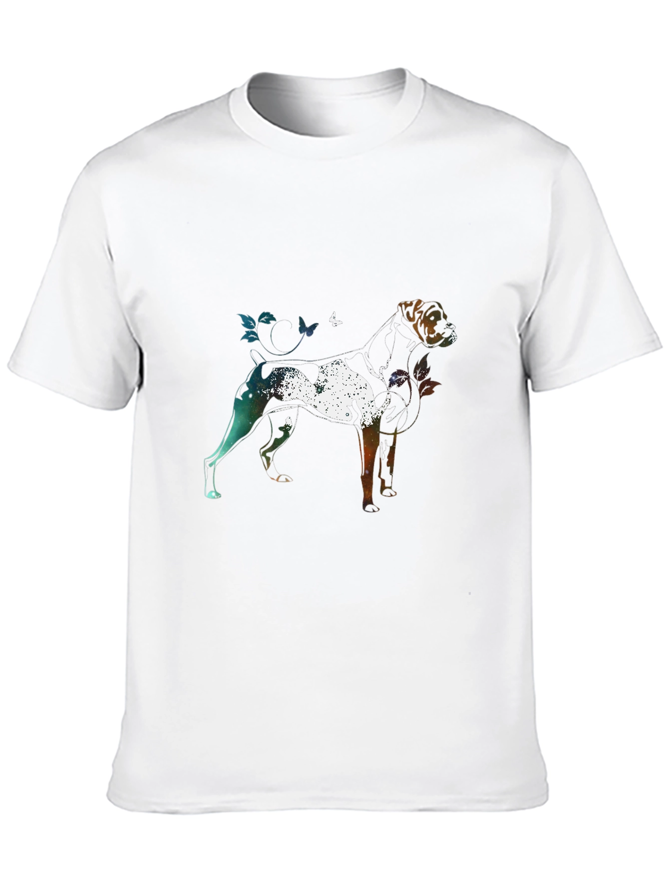 Dog Silhouette Art Graphic T-Shirt