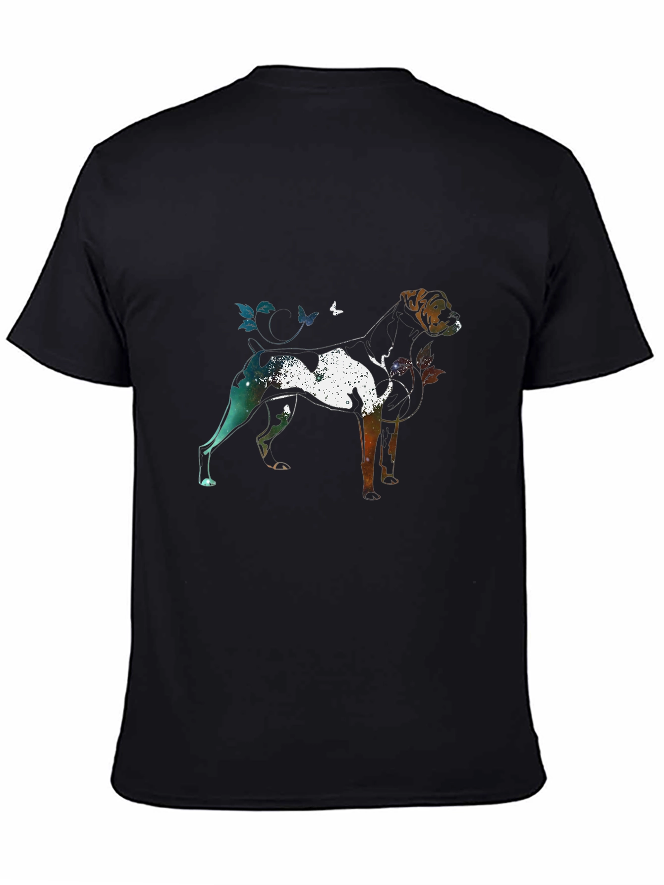 Dog Silhouette Art Graphic T-Shirt