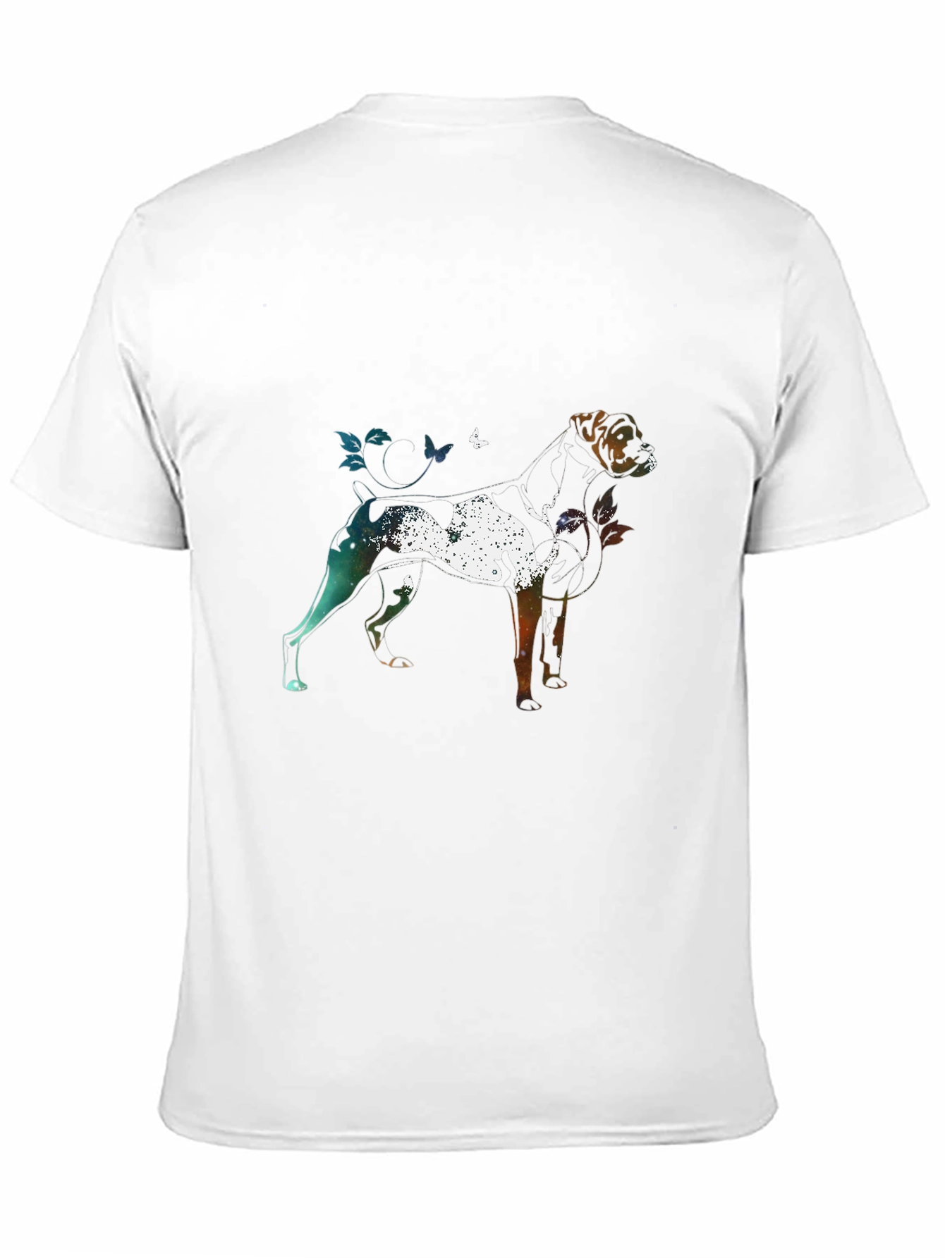 Dog Silhouette Art Graphic T-Shirt