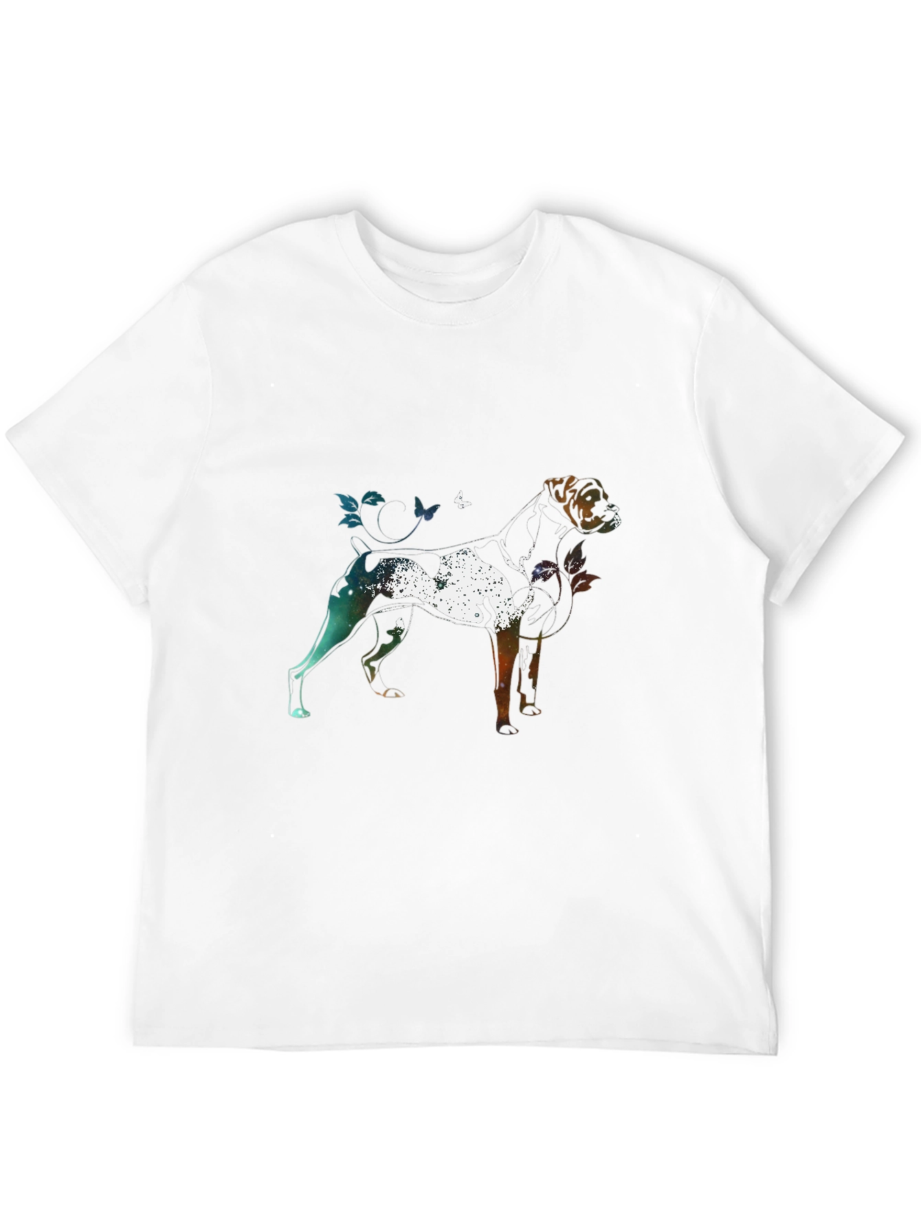 Dog Silhouette Art Graphic T-Shirt