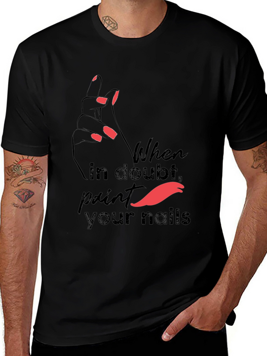 Trendy Paint Your Nails Graphic Tee