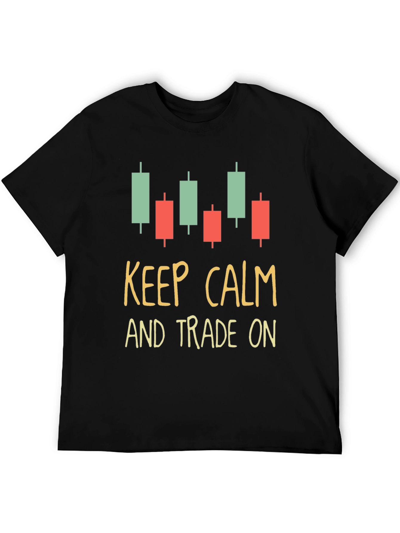 Keep Calm and Trade On Black Graphic Tee