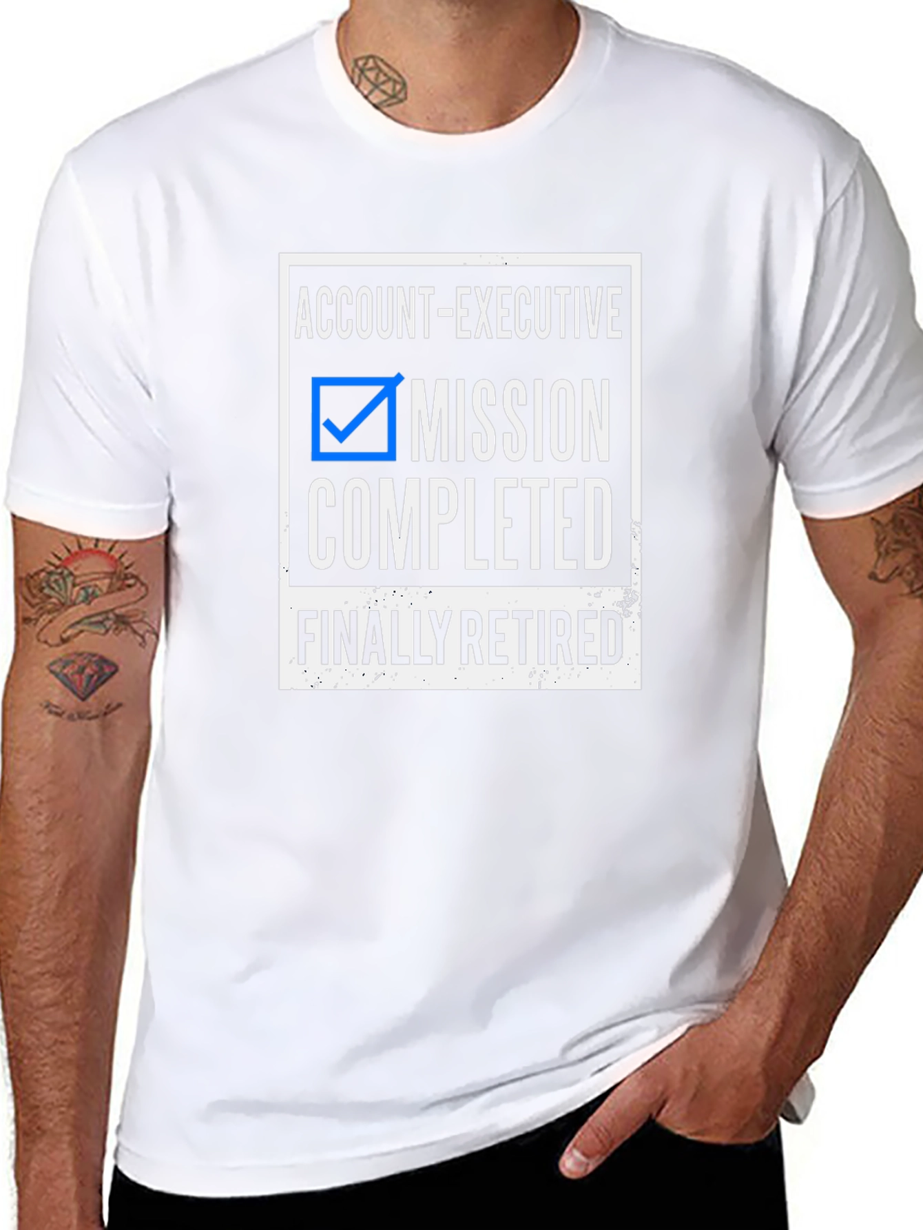 Account Executive Retirement T-Shirt - Mission Completed