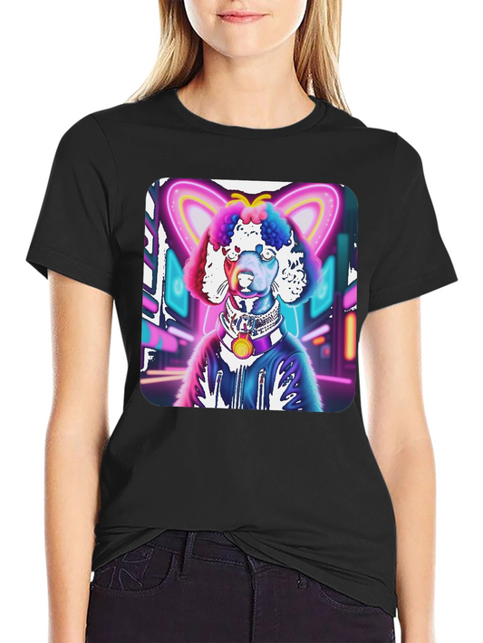 Cyberpunk Poodle Graphic Tee