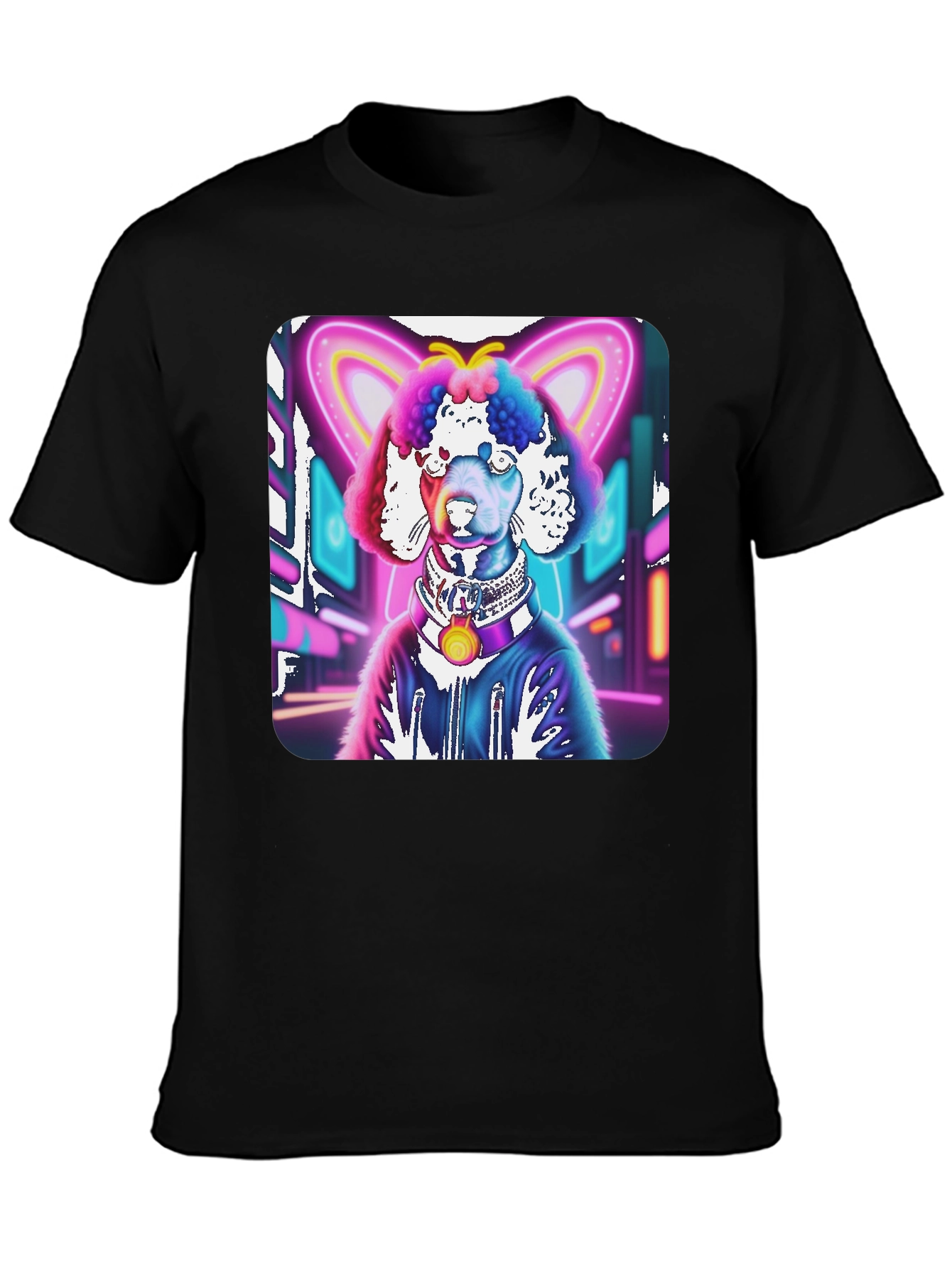 Cyberpunk Poodle Graphic Tee