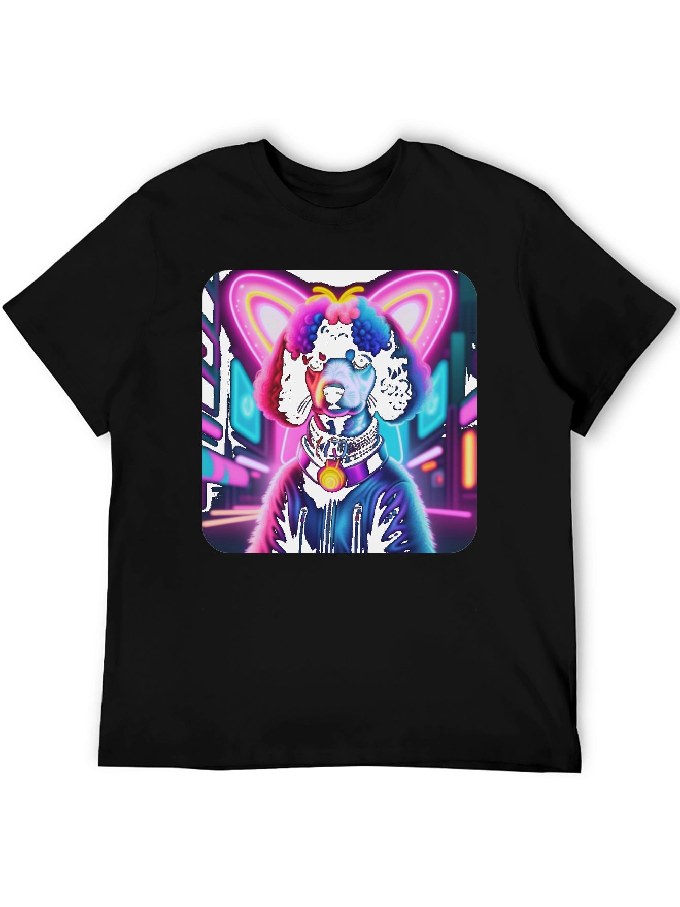 Cyberpunk Poodle Graphic Tee