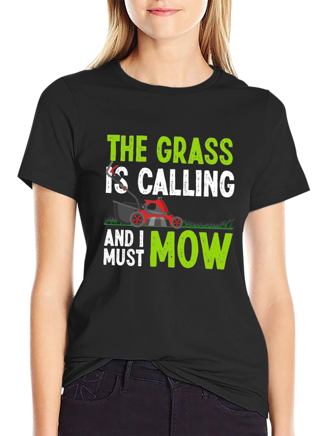 The Grass Is Calling T-Shirt - Lawn Mowing Tee