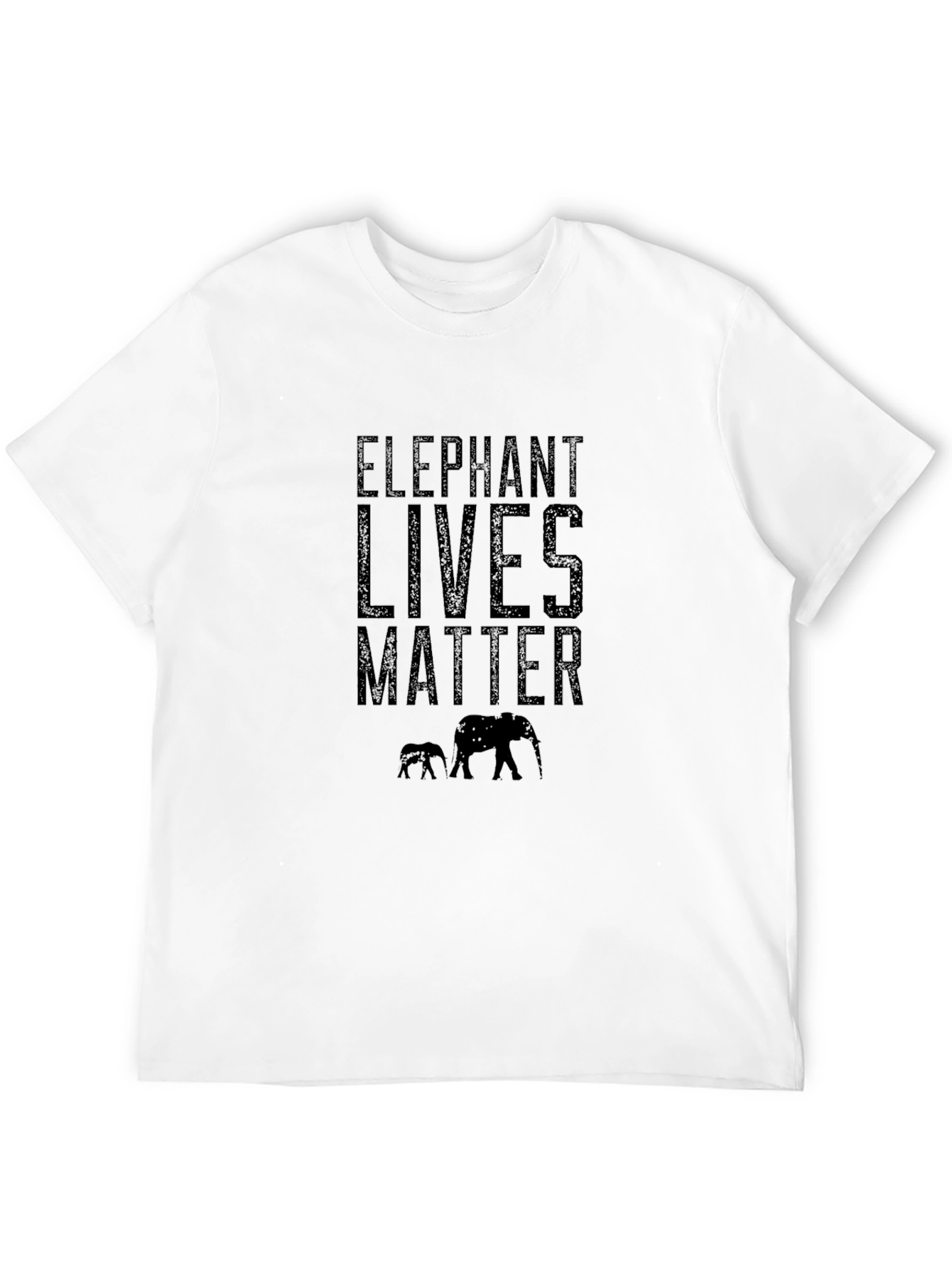 Elephant Lives Matter Graphic Print T-Shirt