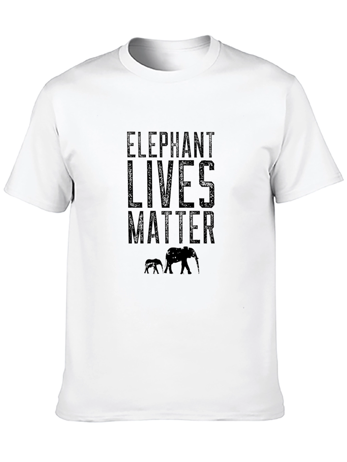 Elephant Lives Matter Graphic Print T-Shirt