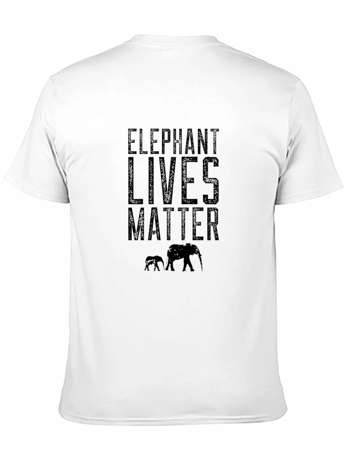 Elephant Lives Matter Graphic Print T-Shirt