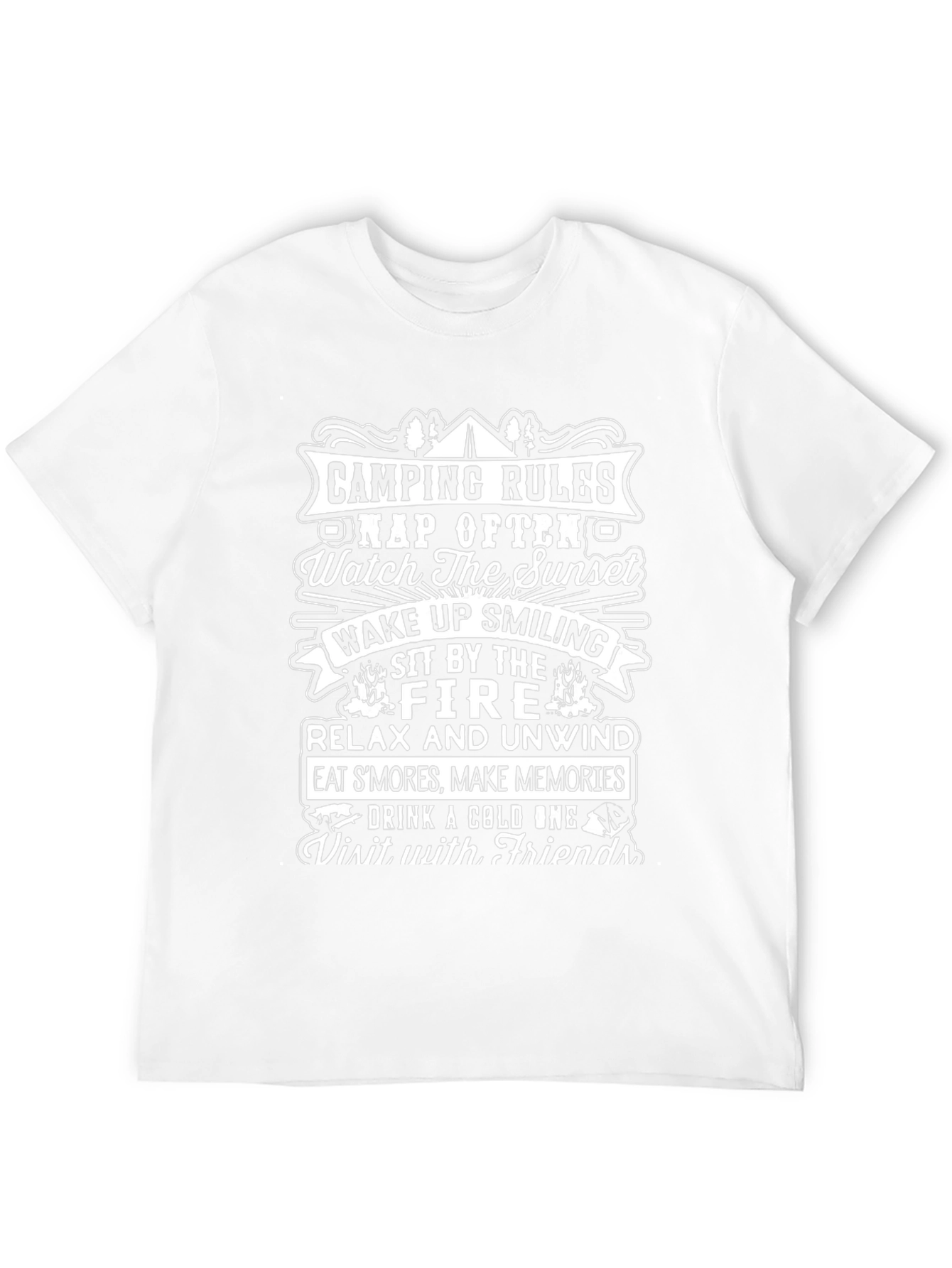 Camping Rules T-Shirt: Relax Unwind & Make Memories!