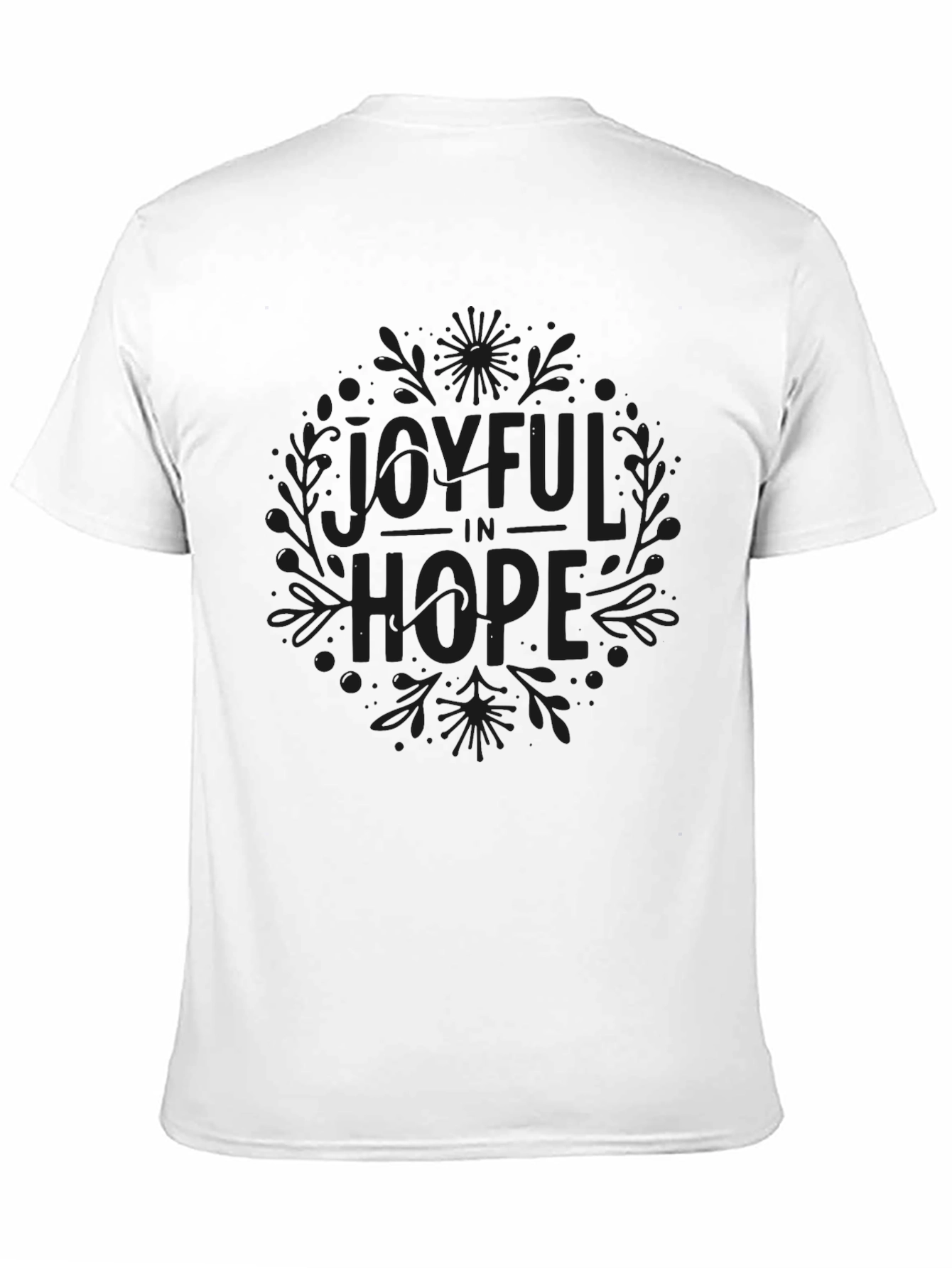 Joyful in Hope Black T-Shirt