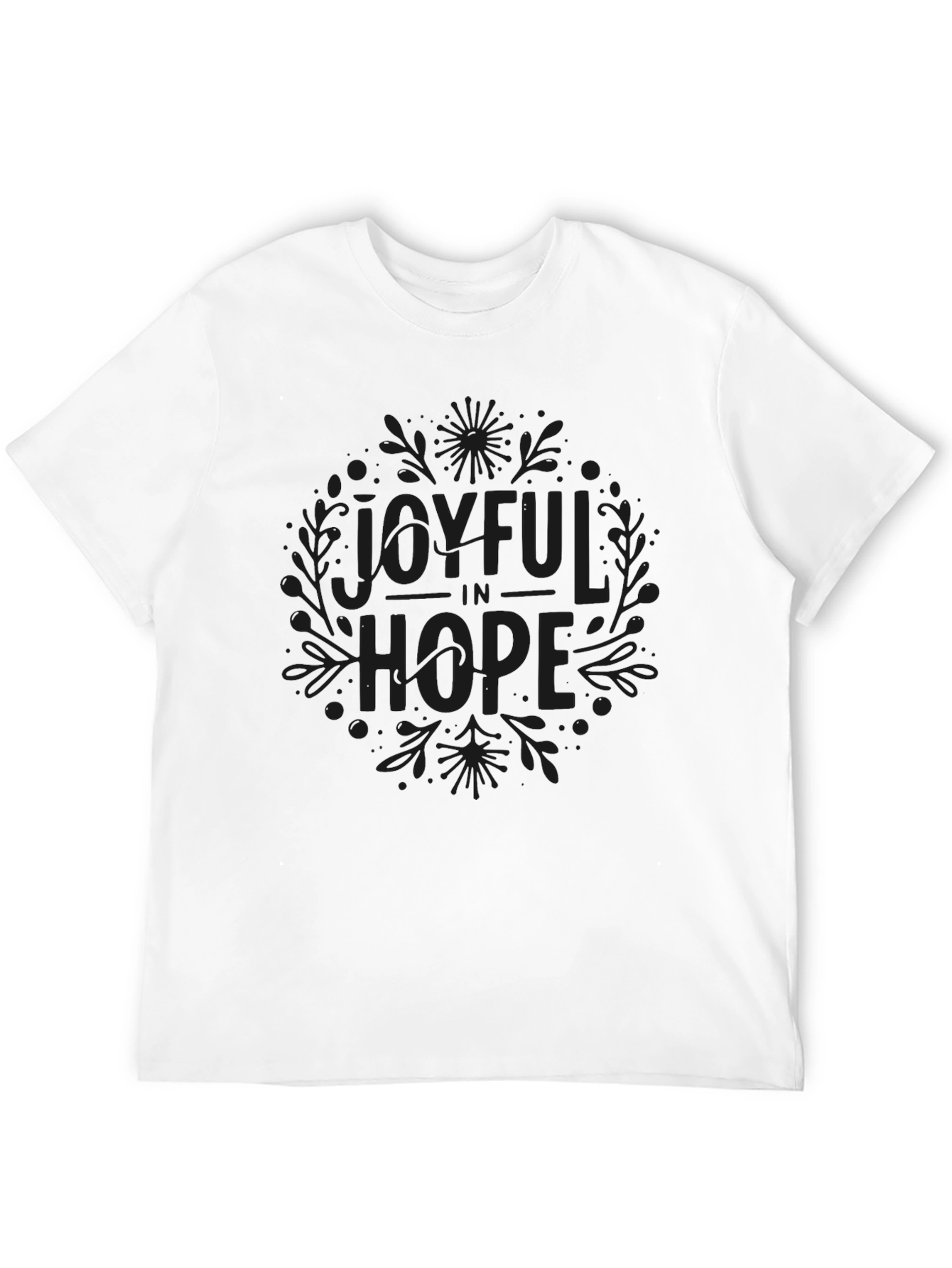 Joyful in Hope Black T-Shirt