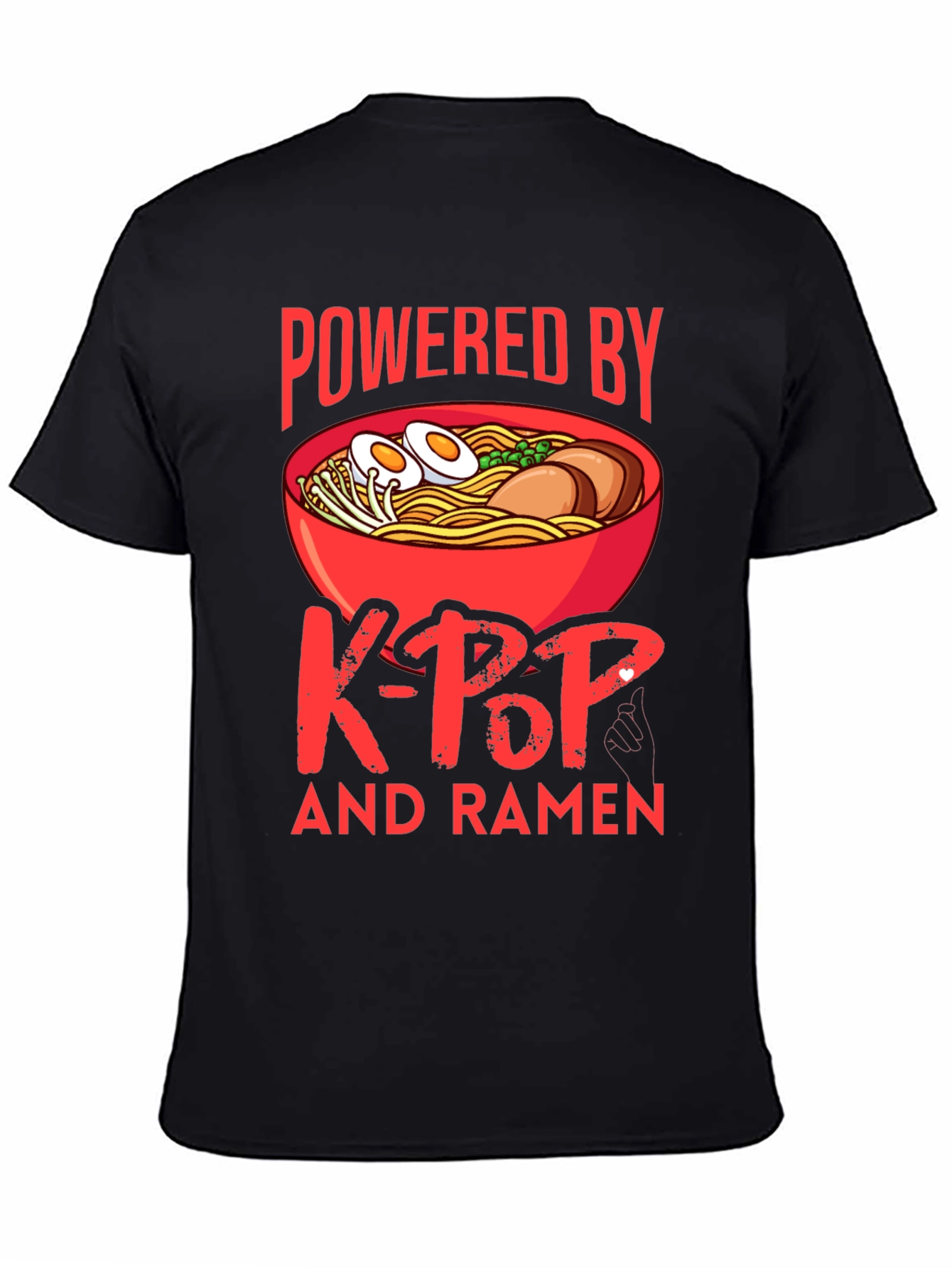 Powered by K-Pop and Ramen T-Shirt