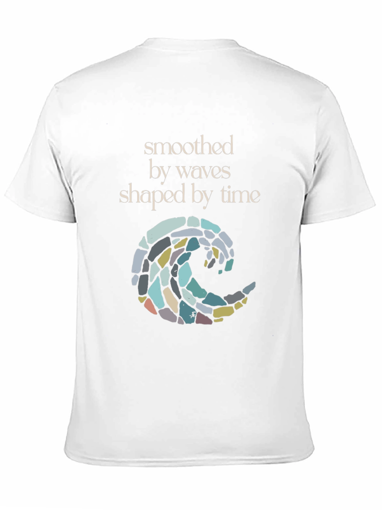 Smoothed by Waves T-Shirt - Black Graphic Tee