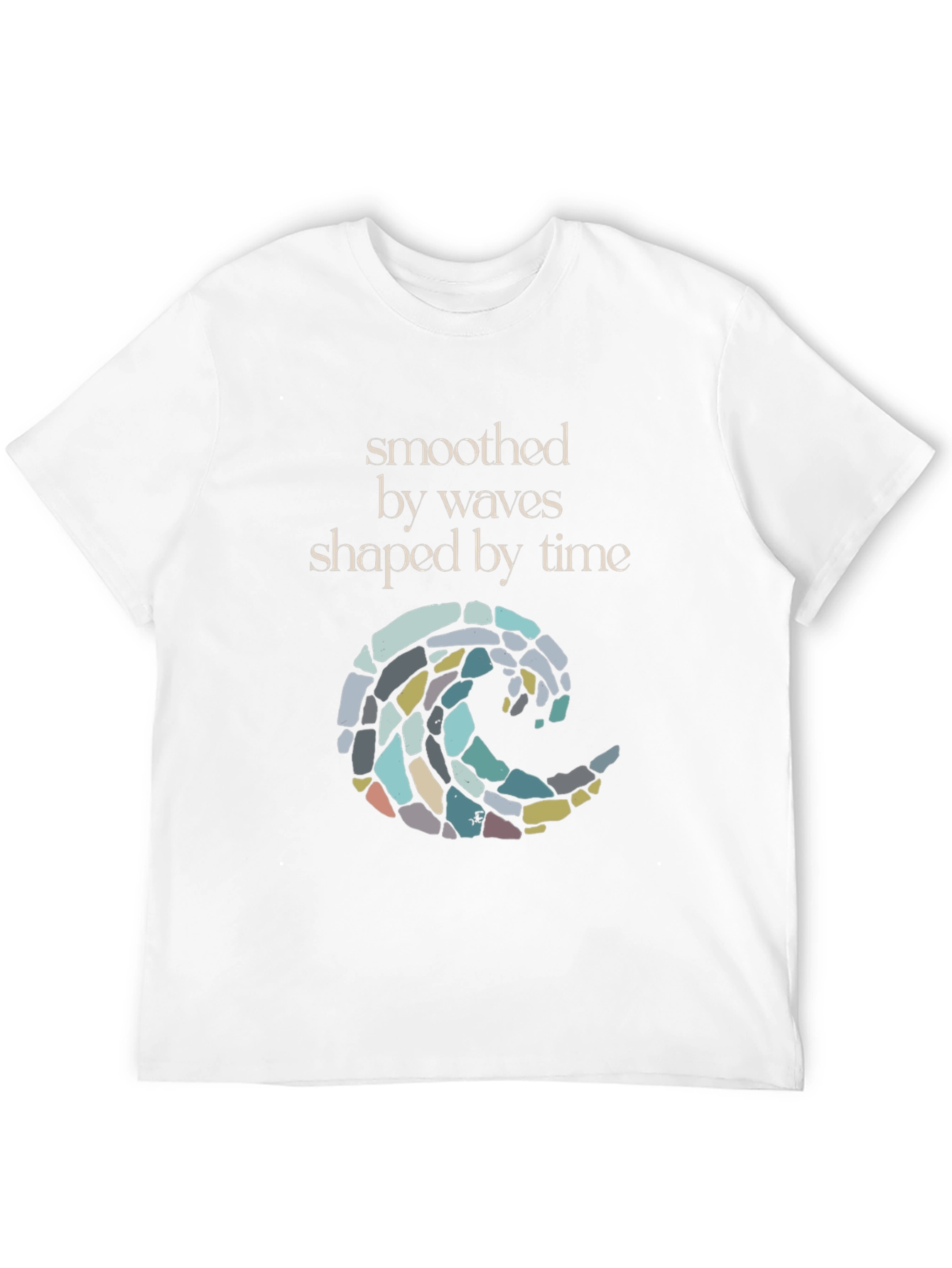 Smoothed by Waves T-Shirt - Black Graphic Tee