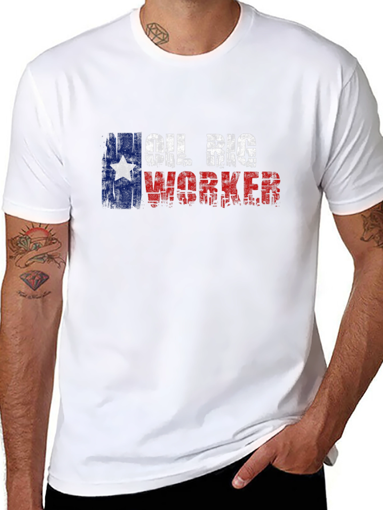 Oil Rig Worker T-Shirt - Texas Pride
