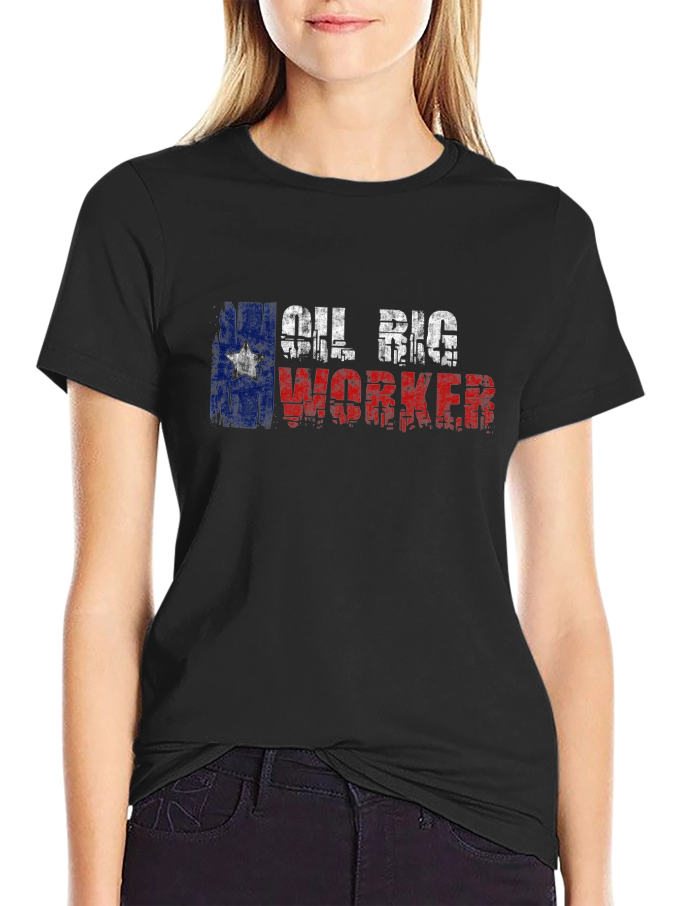 Oil Rig Worker T-Shirt - Texas Pride