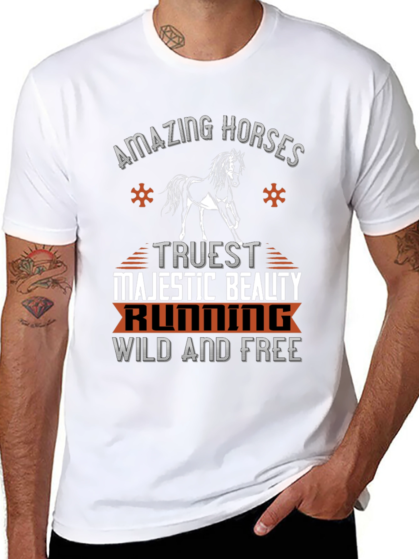 Amazing Horses Tee - Wild and Free