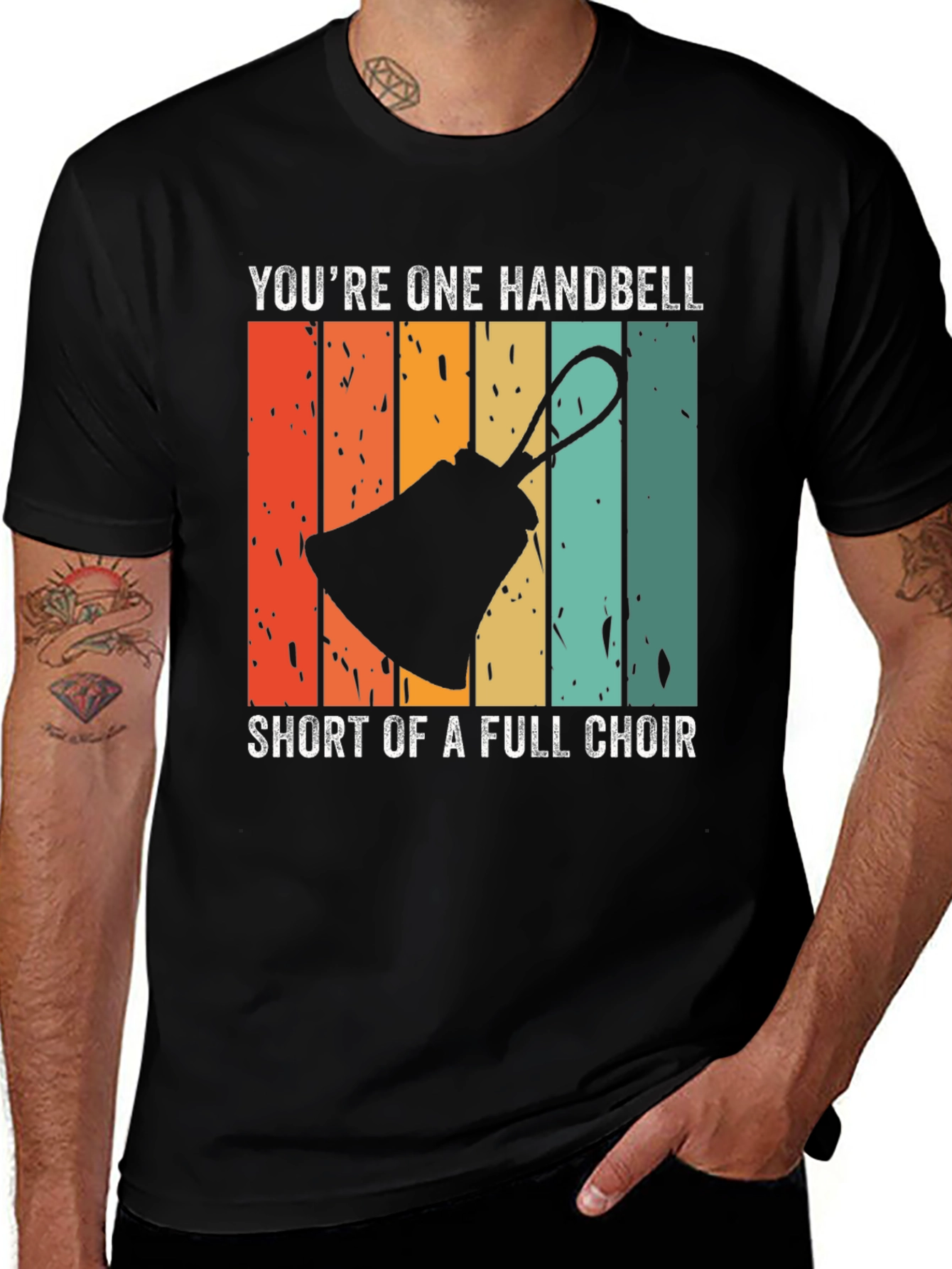 Handbell Choir T-Shirt - Humorous Music Tee