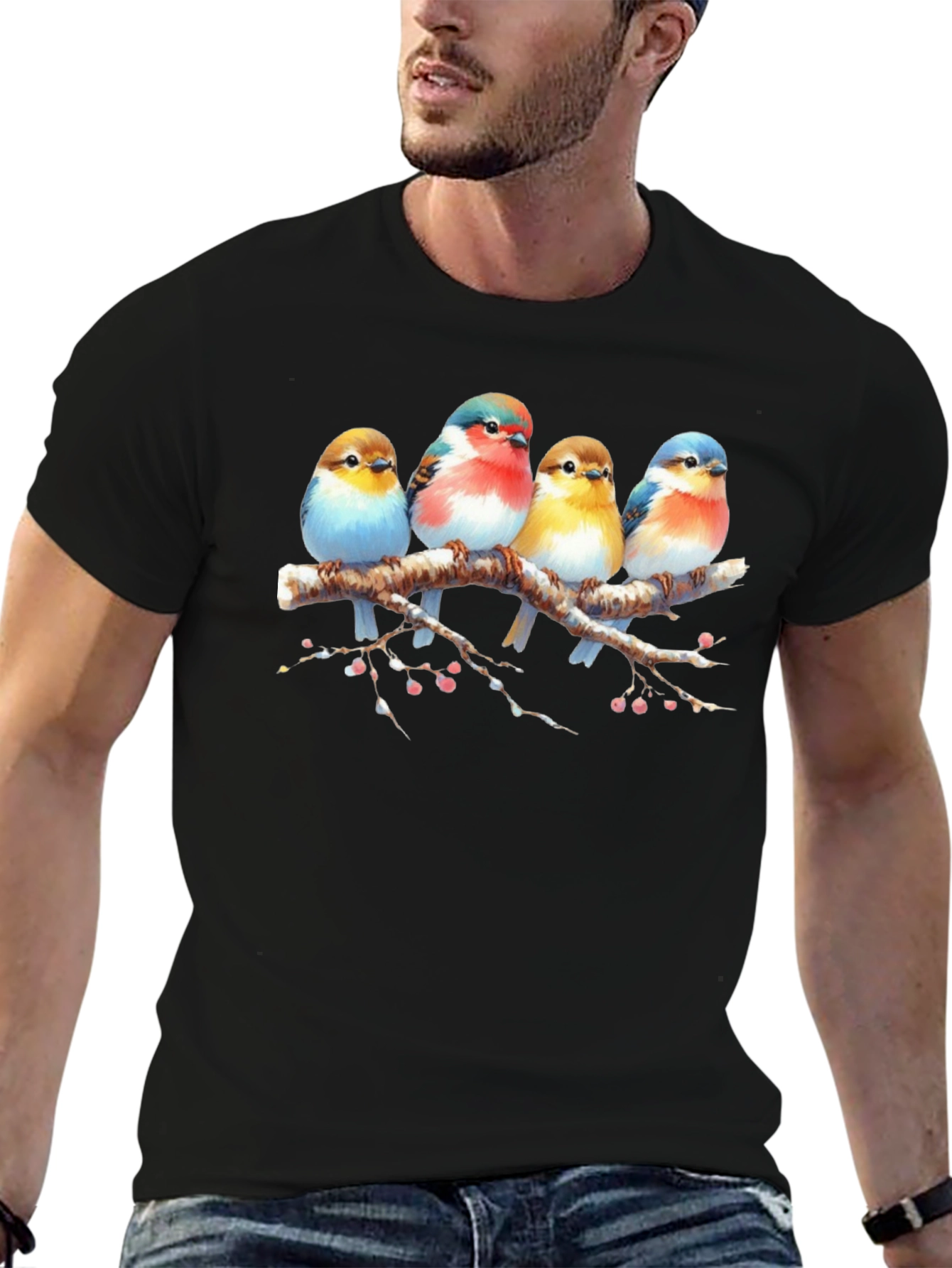 Birds on Branch Graphic Tee