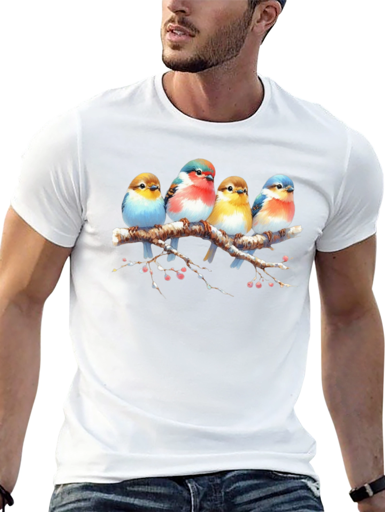 Birds on Branch Graphic Tee