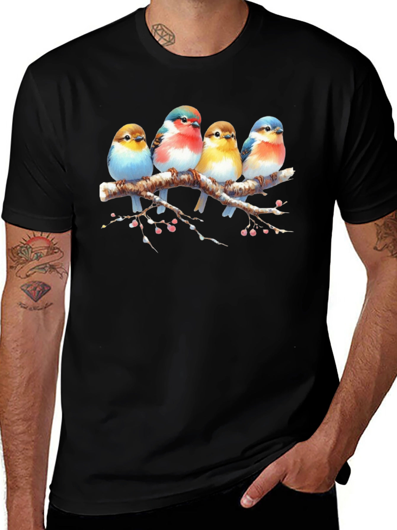 Birds on Branch Graphic Tee