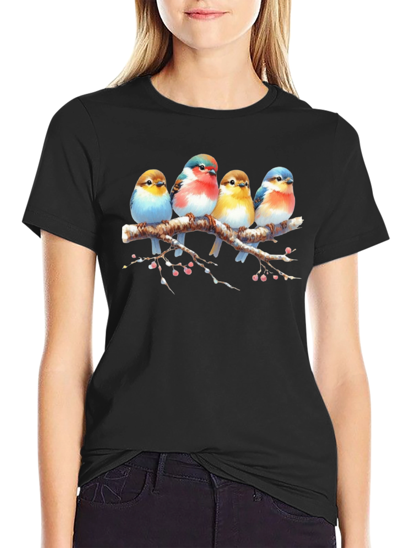 Birds on Branch Graphic Tee