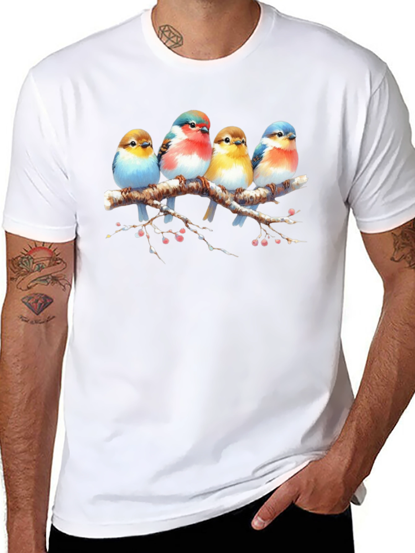 Birds on Branch Graphic Tee